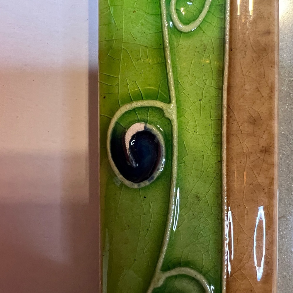 Green Ceramic Swirl Photo Frame - Picture 4 of 4